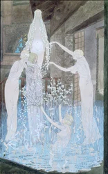 Illustratie uit „De droom” van Émile Zola (1840-1902), ca. 1888